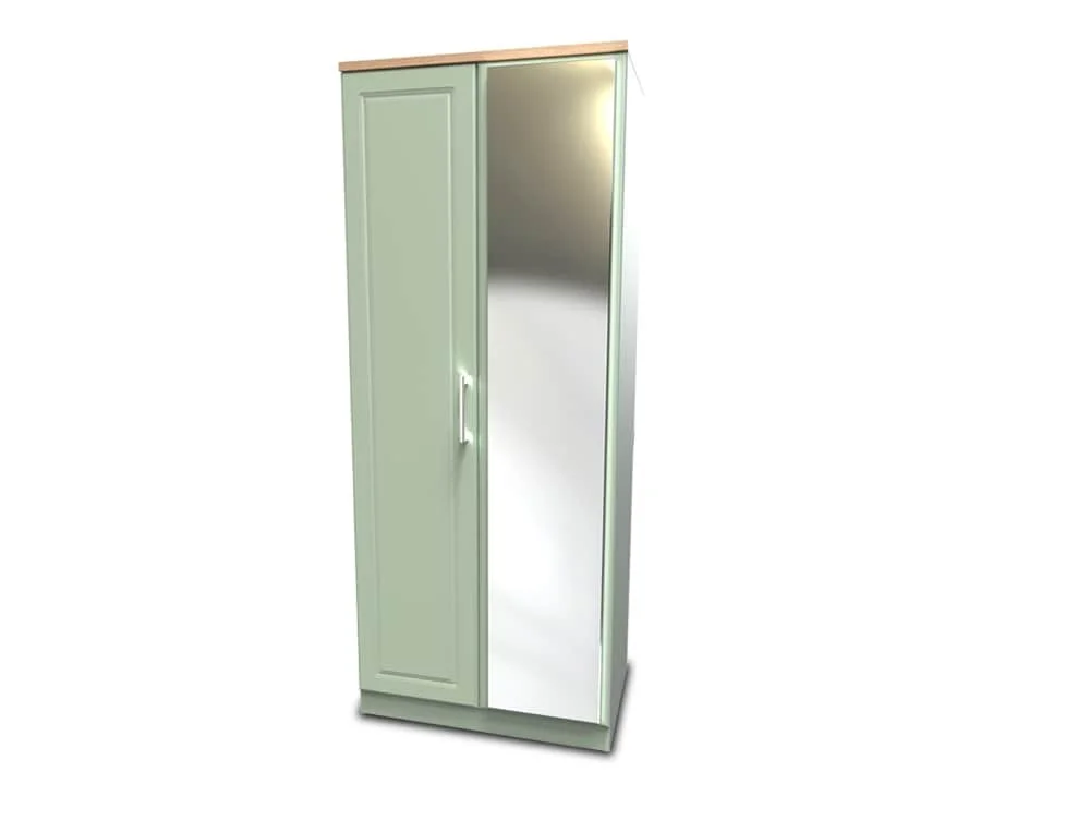 Welcome Welcome Kent 2 Door Mirrored Double Wardrobe (Assembled)