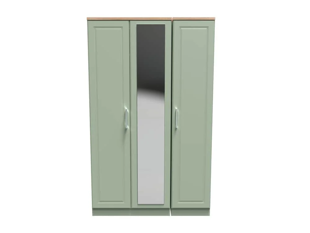 Welcome Welcome Kent 3 Door Mirrored Triple Wardrobe (Assembled)