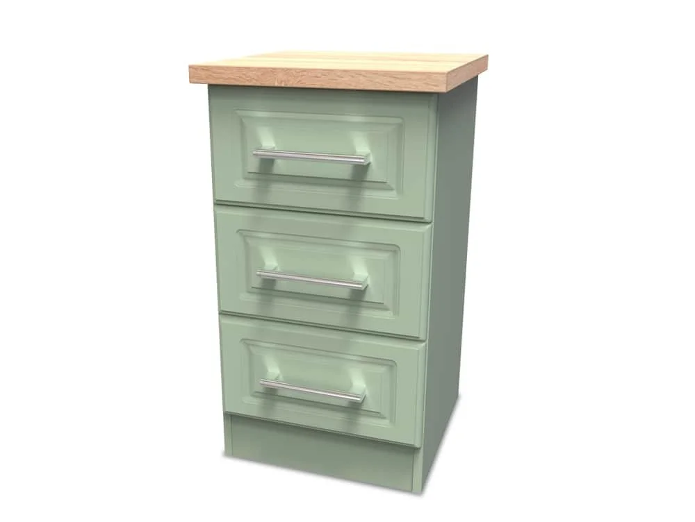 Welcome Welcome Kent 3 Drawer Bedside Table (Assembled)