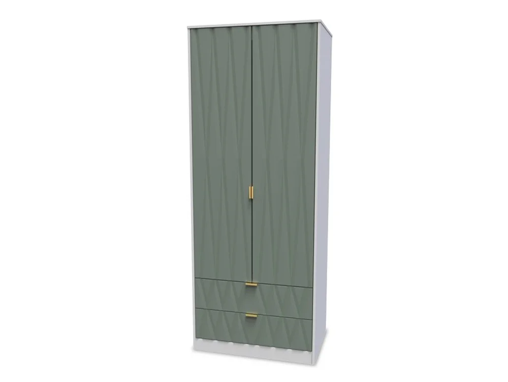 Welcome Welcome Las Vegas 2 Door 2 Drawer Tall Double Wardrobe (Assembled)