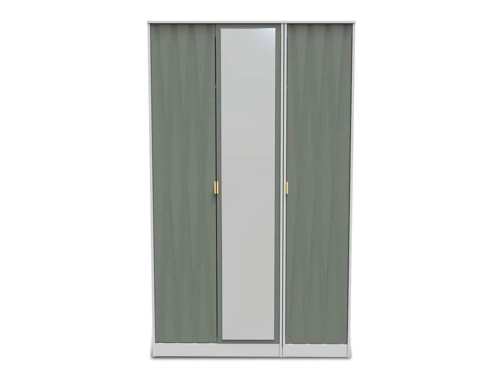 Welcome Welcome Las Vegas 3 Door Tall Mirrored Triple Wardrobe (Assembled)