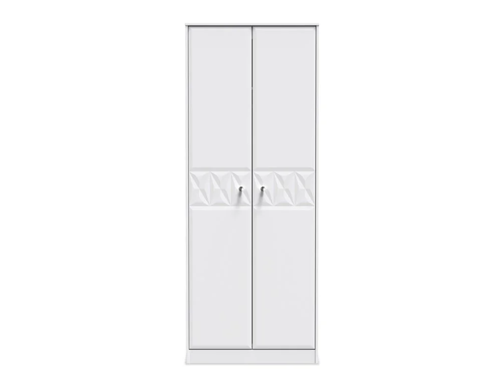 Welcome Welcome San Jose 2 Door Tall Double Wardrobe (Assembled)