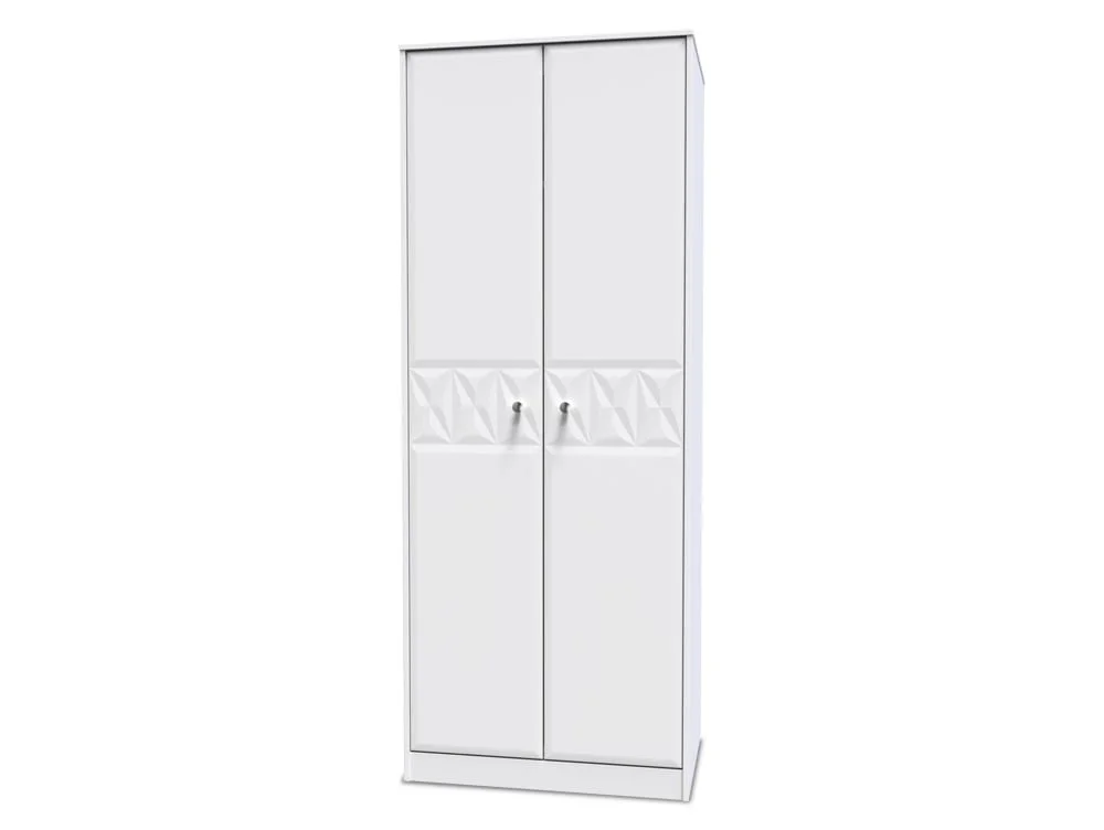 Welcome Welcome San Jose 2 Door Tall Double Wardrobe (Assembled)