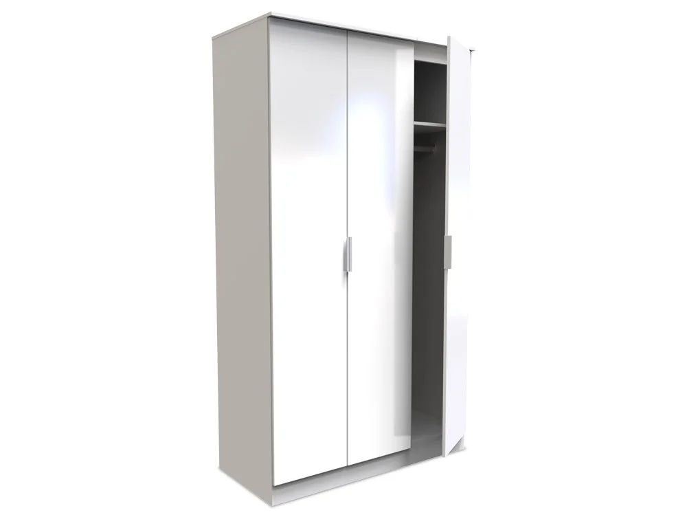 Welcome Welcome Plymouth 3 Door Tall Triple Wardrobe (Assembled)