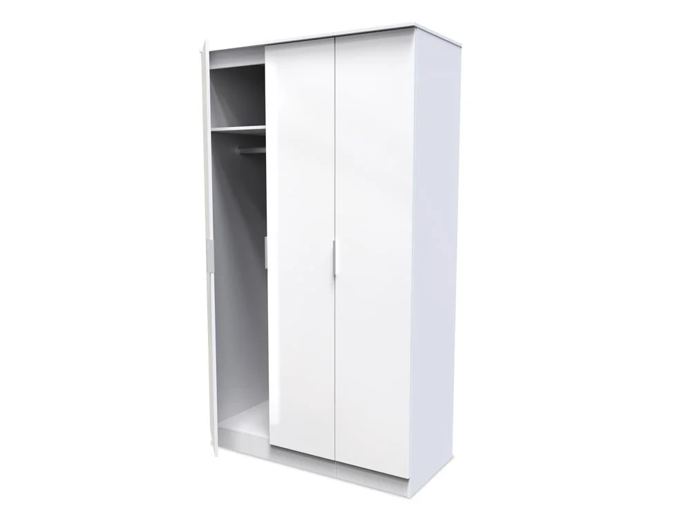 Welcome Welcome Plymouth 3 Door Tall Triple Wardrobe (Assembled)