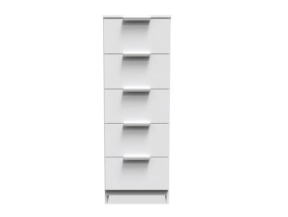 Welcome Welcome Plymouth 5 Drawer Tall Narrow Chest of Drawers (Assembled)