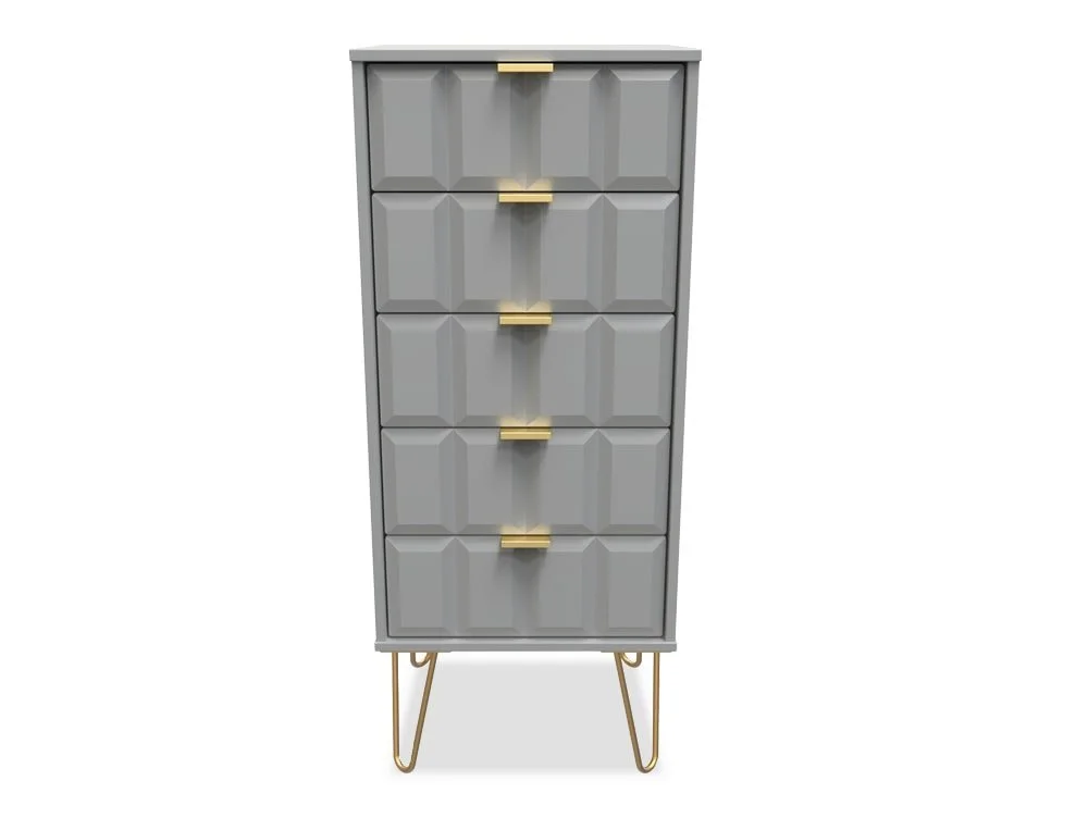 Welcome Welcome Cube 5 Drawer Tall Narrow Chest of Drawers (Assembled)