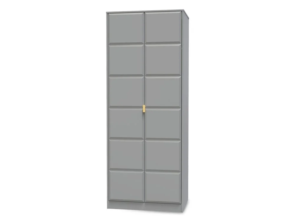 Welcome Welcome Cube 2 Door Tall Double Wardrobe (Assembled)