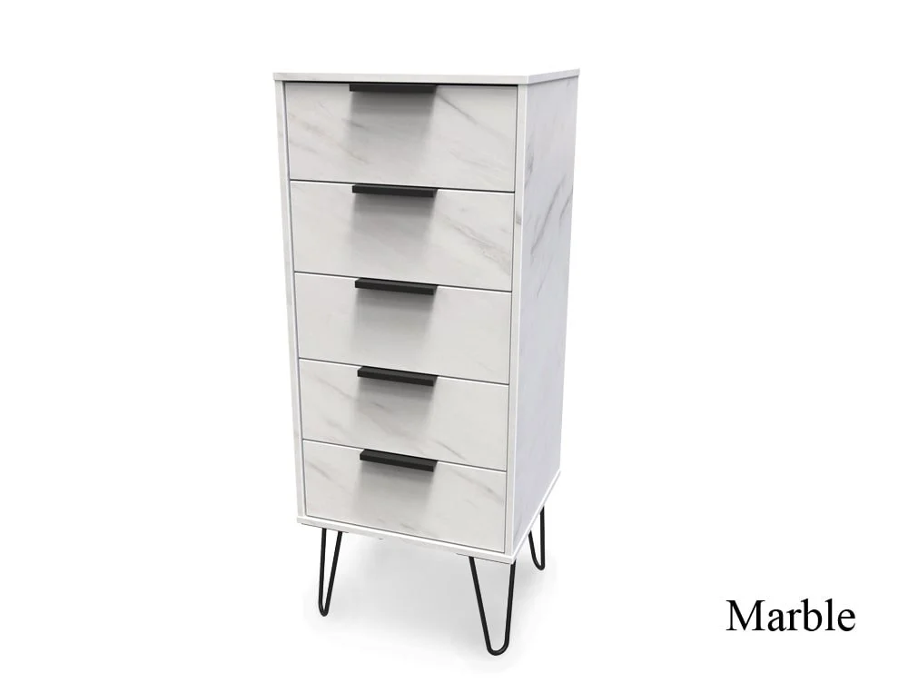 Welcome Welcome Hong Kong 5 Drawer Tall Narrow Chest of Drawers (Assembled)