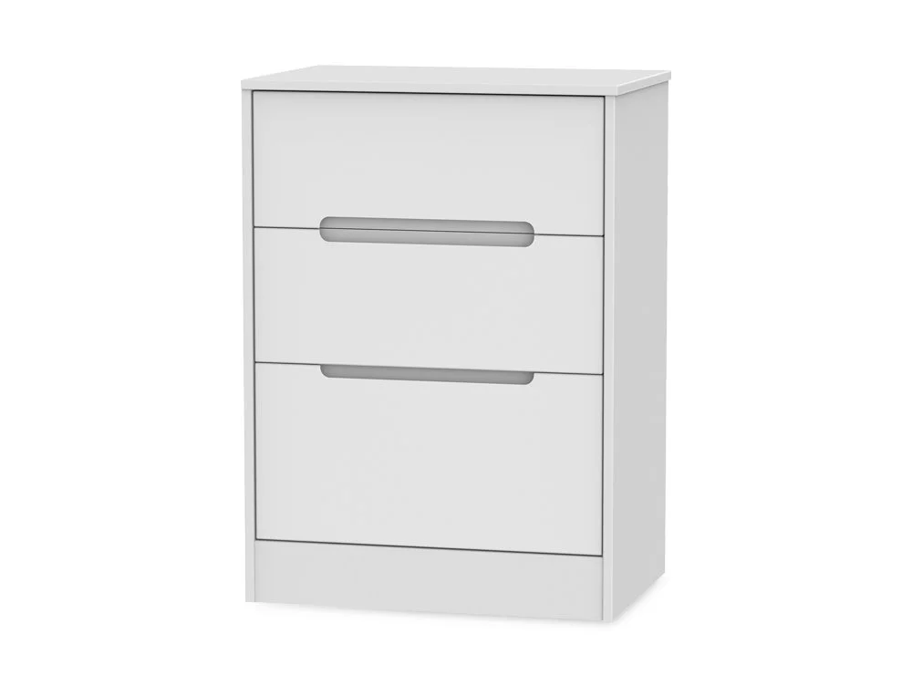 Welcome Welcome Monaco 3 Drawer Deep Midi Chest of Drawers (Assembled)