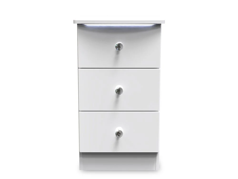 Welcome Welcome Lumiere 3 Drawer Bedside Table (Assembled)