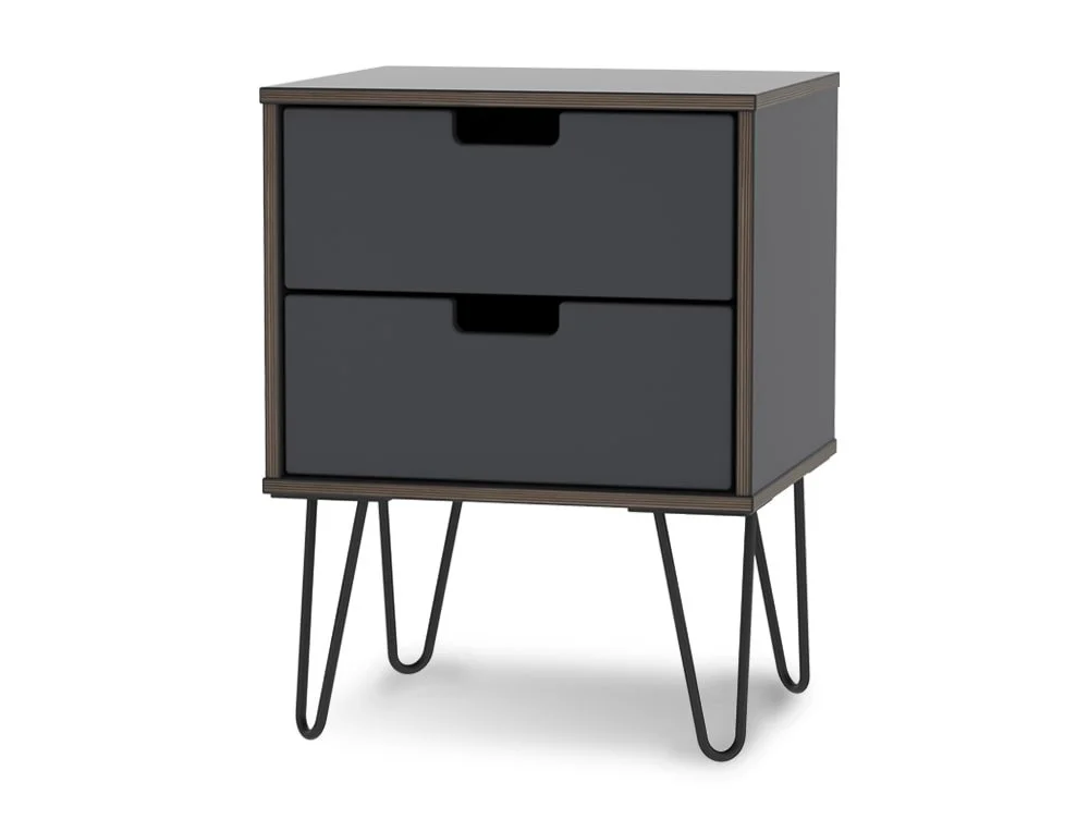 Welcome Welcome Shanghai 2 Drawer Bedside Table (Assembled)