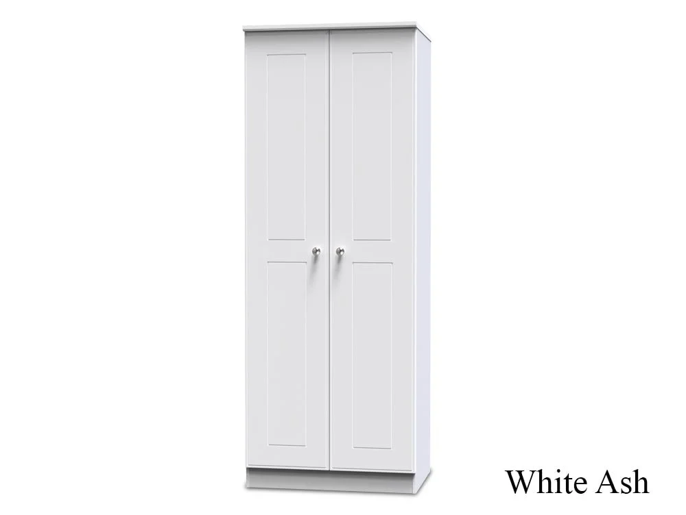 Welcome Welcome Victoria 2 Door Tall Double Hanging Wardrobe (Assembled)