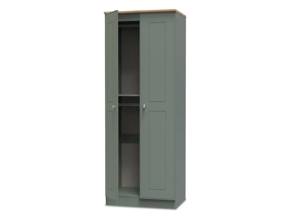 Welcome Welcome Victoria 2 Door Tall Double Hanging Wardrobe (Assembled)