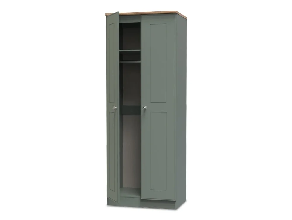 Welcome Welcome Victoria 2 Door Tall Double Wardrobe (Assembled)