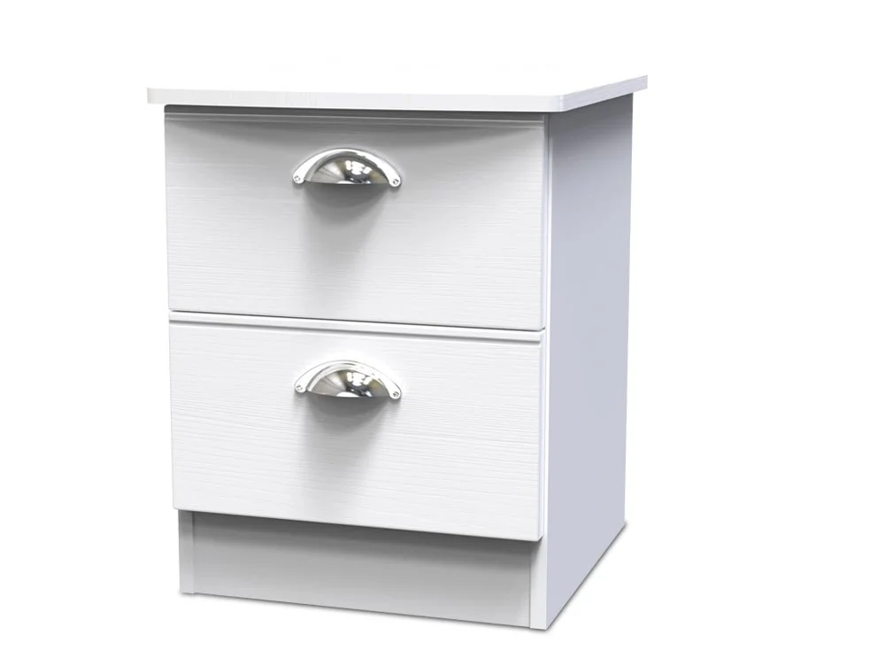 Welcome Welcome Victoria 2 Drawer Small Bedside Table (Assembled)