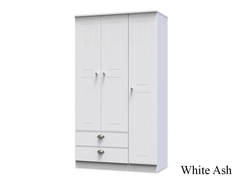 Welcome Welcome Victoria 3 Door 2 Drawer Tall Triple Wardrobe (Assembled)