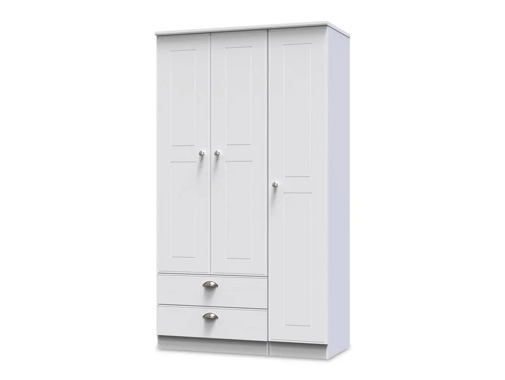 Welcome Welcome Victoria 3 Door 2 Drawer Tall Triple Wardrobe (Assembled)