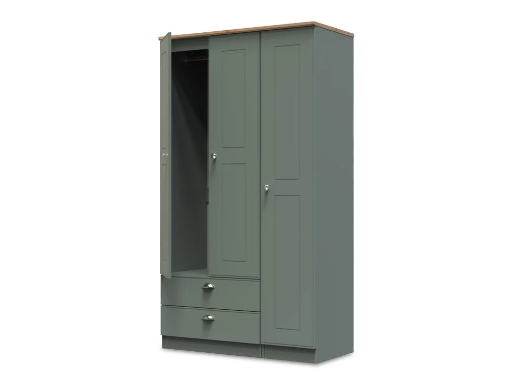 Welcome Welcome Victoria 3 Door 2 Drawer Triple Wardrobe (Assembled)