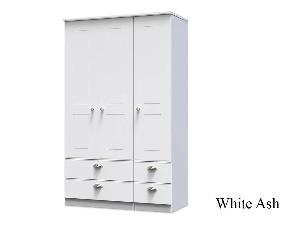 Welcome Welcome Victoria 3 Door 4 Drawer Tall Triple Wardrobe (Assembled)