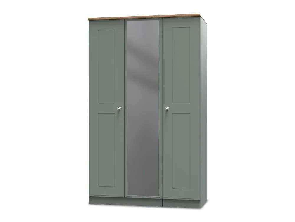 Welcome Welcome Victoria 3 Door Mirrored Triple Wardrobe (Assembled)