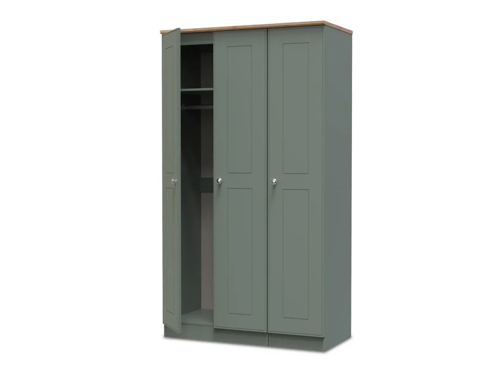 Welcome Welcome Victoria 3 Door Tall Triple Wardrobe (Assembled)