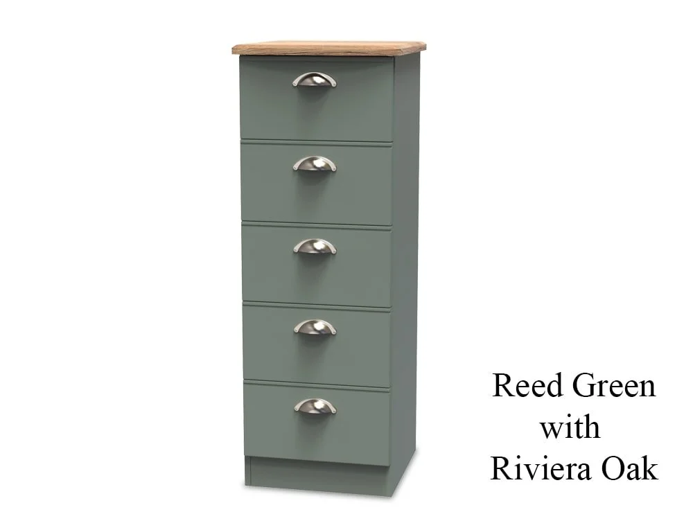 Welcome Welcome Victoria 5 Drawer Tall Narrow Chest of Drawers (Assembled)