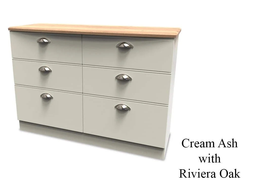 Welcome Welcome Victoria 6 Drawer Midi Chest of Drawers (Assembled)