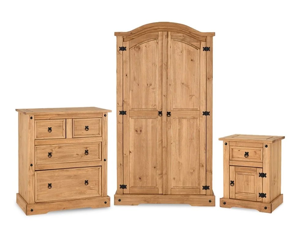 Seconique Seconique Corona Pine 3 Piece Bedroom Furniture Pack