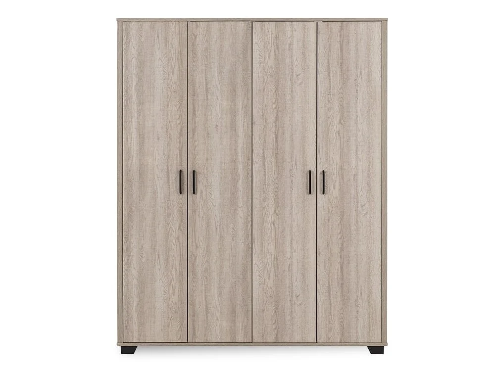 Seconique Seconique Oliver Light Oak 4 Door Wardrobe