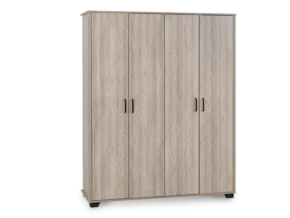 Seconique Seconique Oliver Light Oak 4 Door Wardrobe