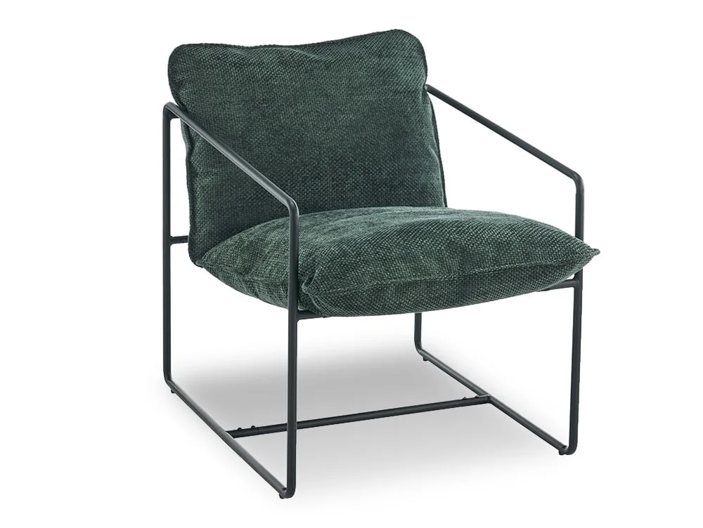 Seconique Seconique Tivoli Green Fabric Accent Chair