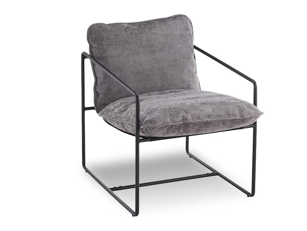 Seconique Seconique Tivoli Grey Fabric Accent Chair