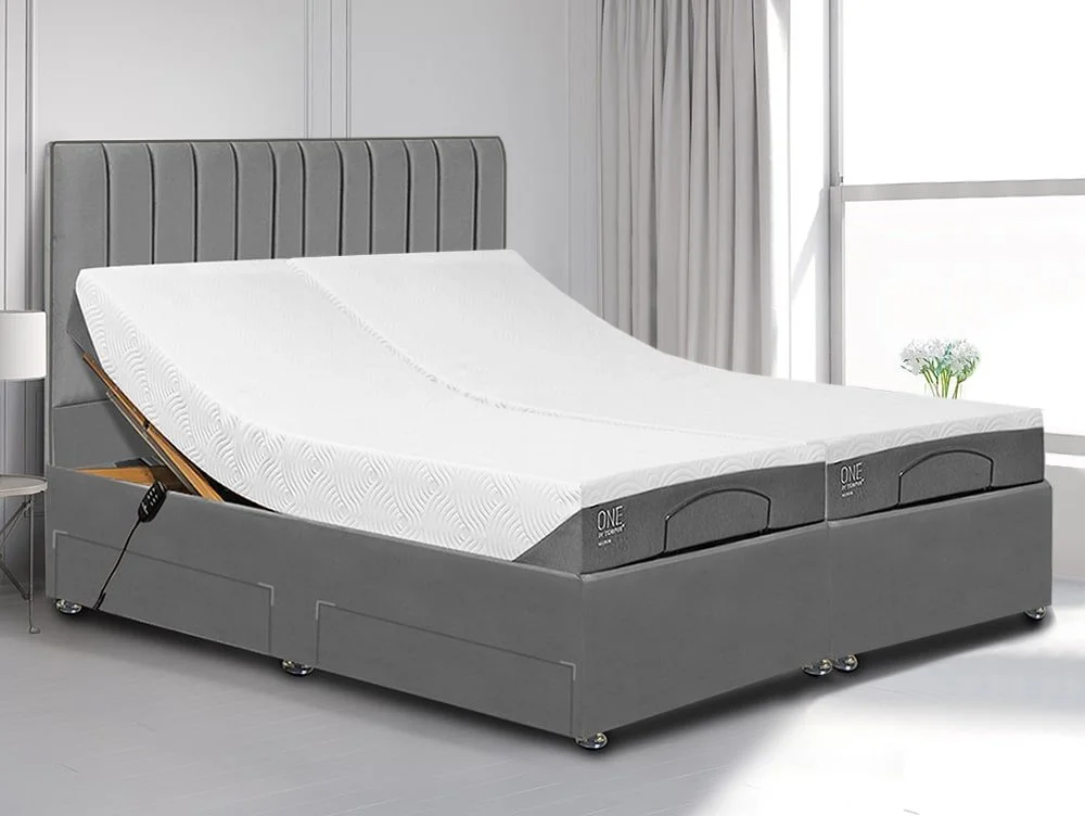 Tempur TEMPUR ONE Electric Adjustable 6ft Super King Size Bed (2 x 3ft)