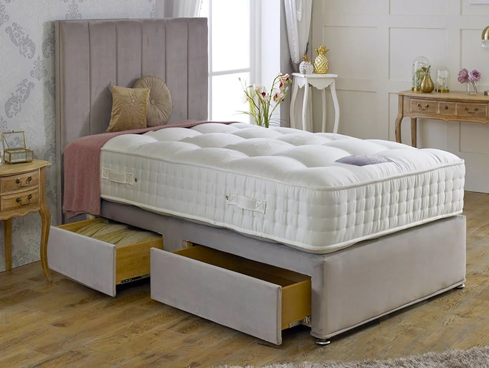 Dura Dura Royal Crown Natural Pocket 2000 3ft Single Divan Bed