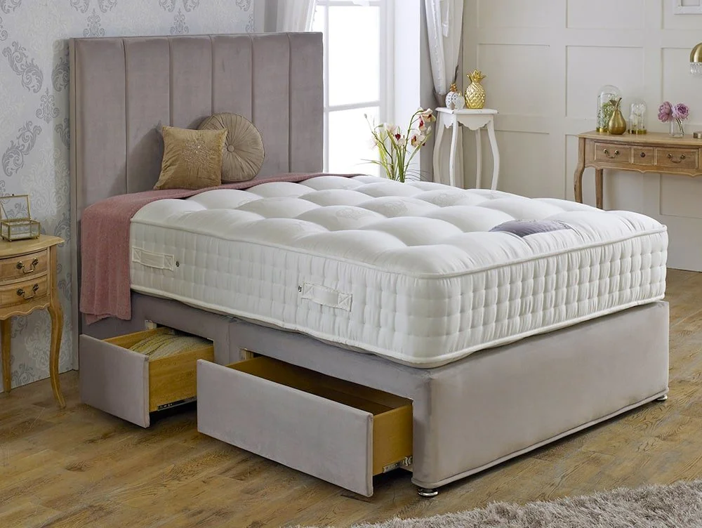 Dura Dura Royal Crown Natural Pocket 2000 4ft6 Double Divan Bed