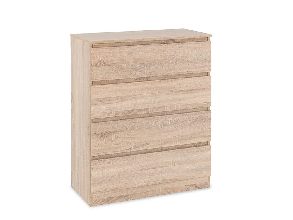 Seconique Seconique Malvern Sonoma Oak 4 Drawer Chest of Drawers