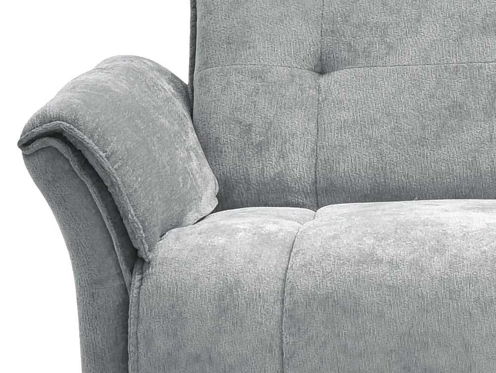 Seconique Seconique Amalfi Grey Fabric 3 Seater Sofa