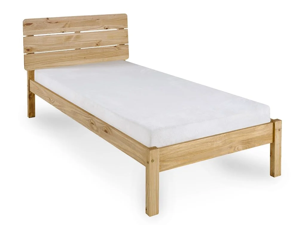 Seconique Seconique Ronan 3ft Single Waxed Pine Wooden Bed Frame