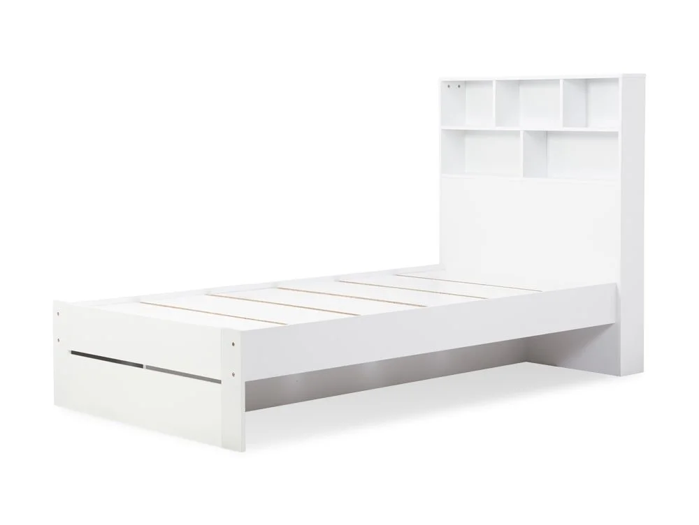 Birlea Furniture & Beds Birlea Alfie 3ft Single White Wooden 1 Drawer Bed Frame