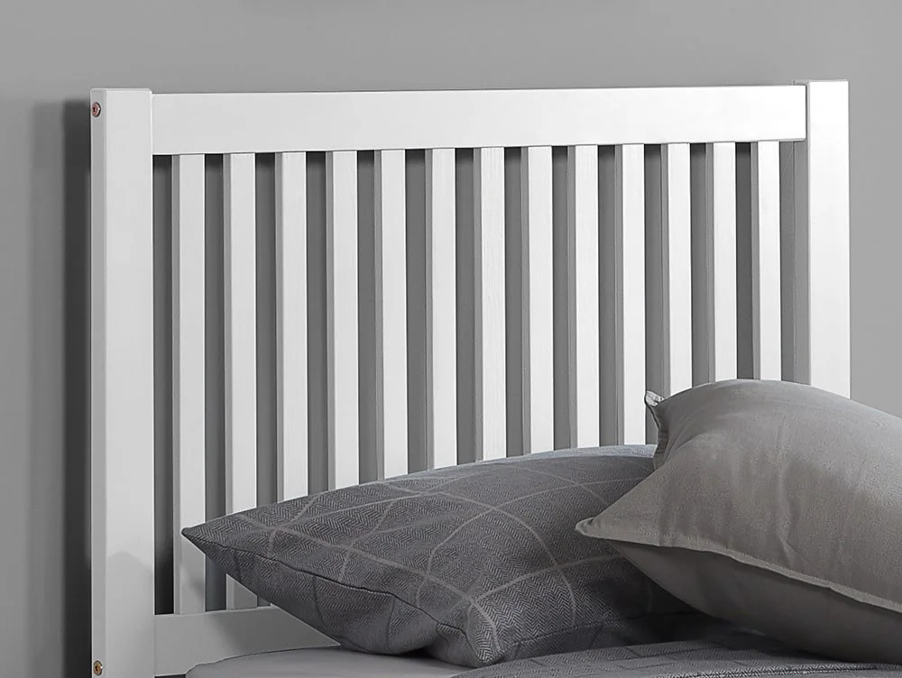 Birlea Furniture & Beds Birlea Buxton 3ft Single White Wooden Guest Bed Frame