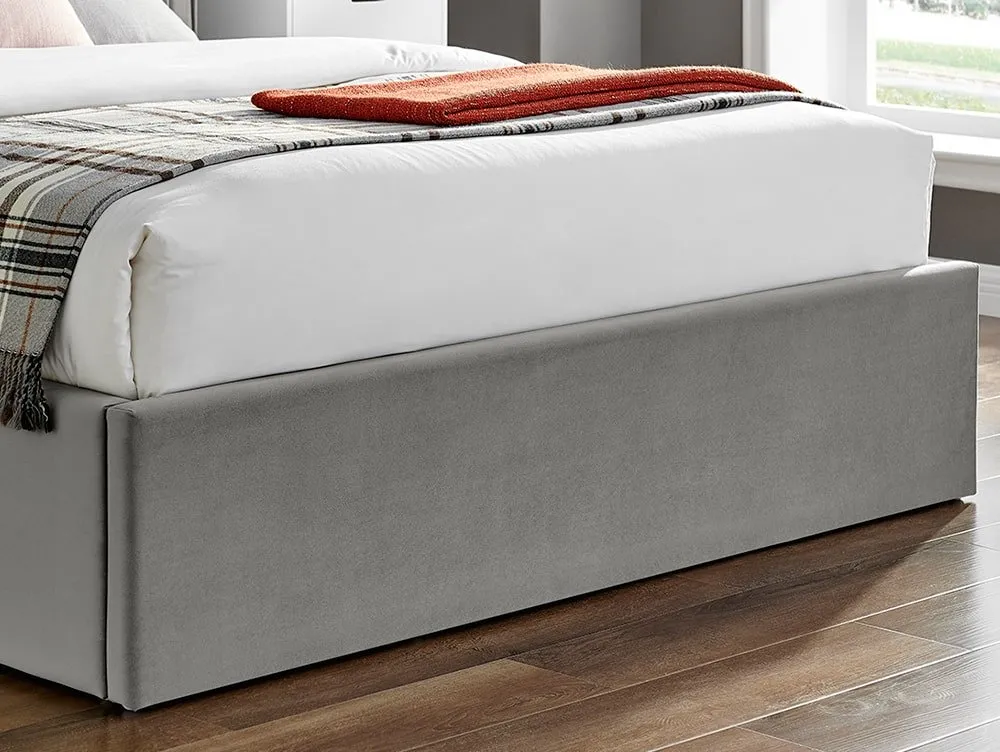 Limelight  Limelight Polaris 4ft6 Double Silver Fabric Ottoman Bed Frame