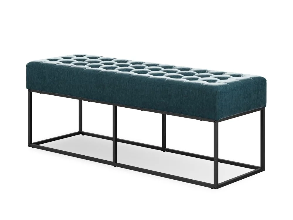 LPD LPD Boden Yale Blue Fabric Bench