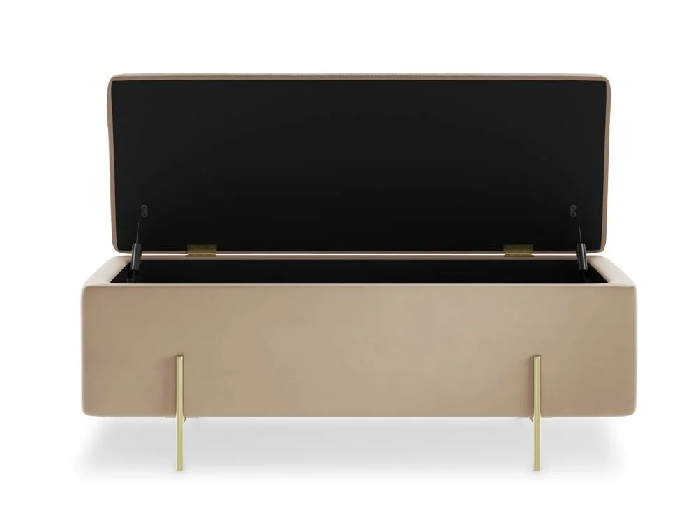 LPD LPD Lola Beige Velvet Blanket Box