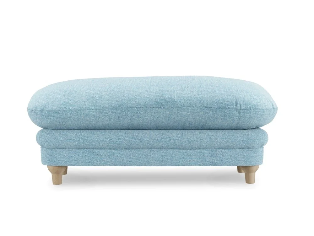 LPD LPD Plumpton Duck Egg Blue Fabric Foot Stool