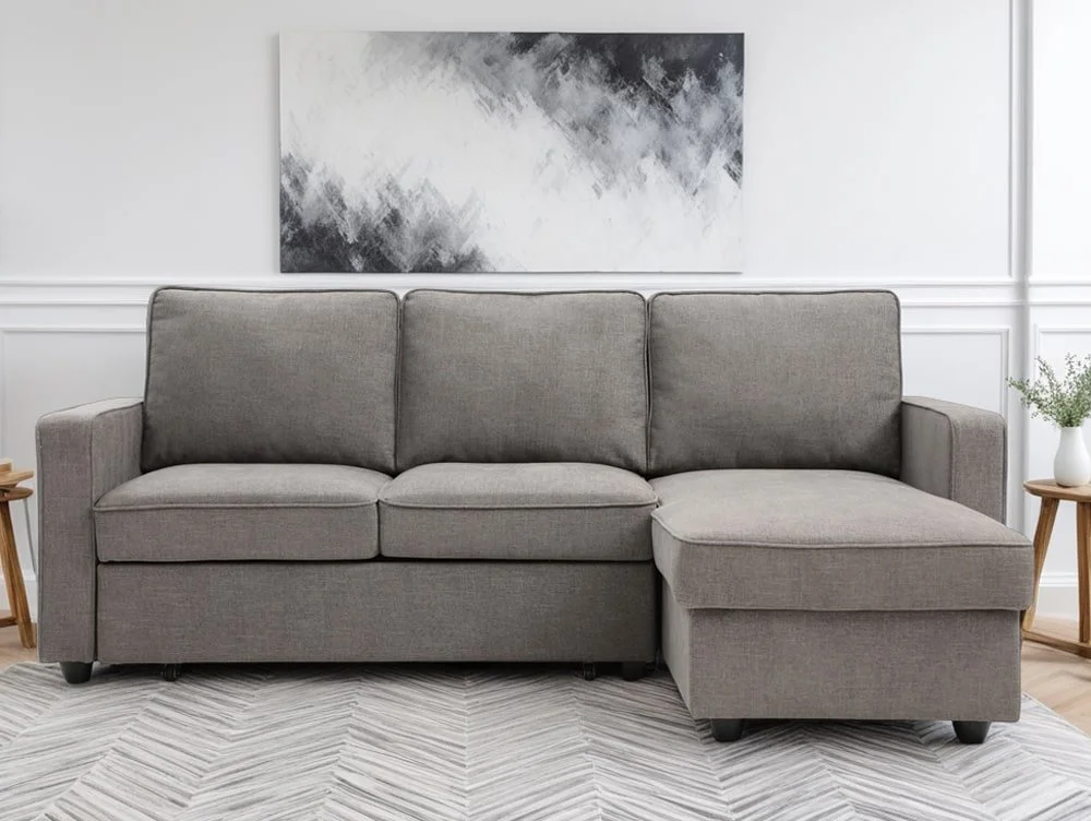 Kyoto Kyoto Myles Grey Weave Corner Sofa Bed