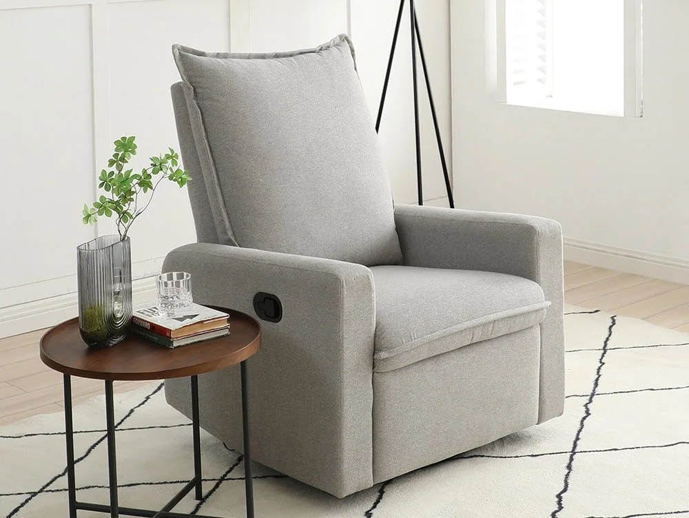 Kyoto Kyoto Sara Grey Fabric Recliner Chair