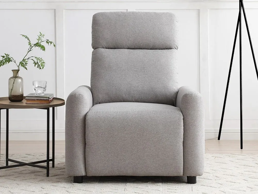 Kyoto Kyoto Toby Grey Fabric Recliner Chair