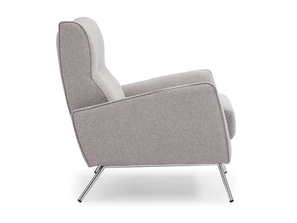 Kyoto Kyoto Chloe Grey Fabric Accent Chair