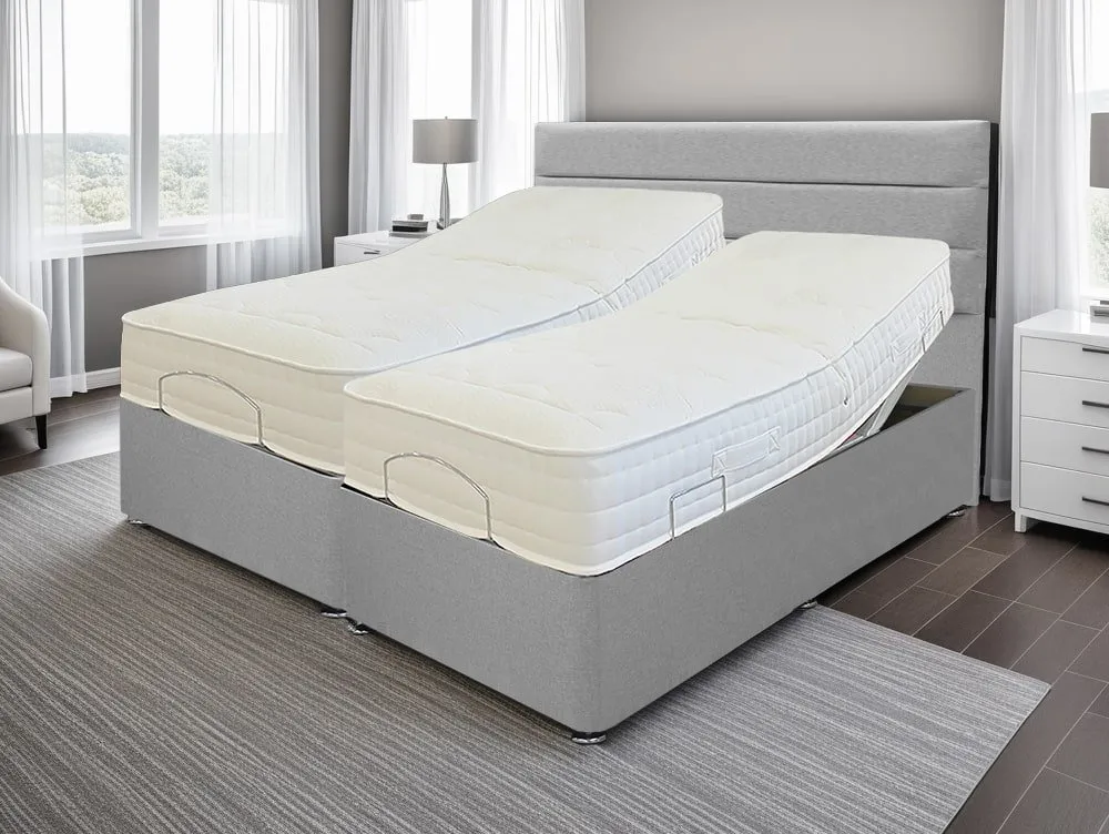 Willow & Eve Willow & Eve Natural Pocket 2000 Electric Adjustable 5ft King Size Bed (2 x 2ft6)